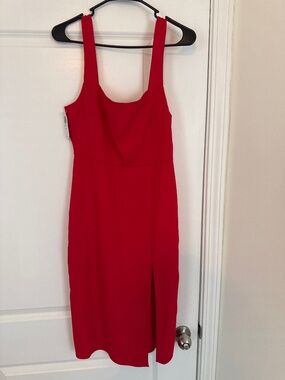 Babaton 90’s Slit Red Dress